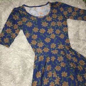 Lularoe xs floral print Nicole dress